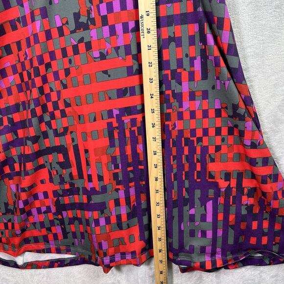 Krimson Klover Mini Dress Size Large Red Purple Tank Athletic Walking Athleisure - Picture 16 of 16